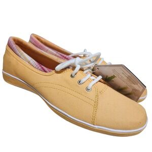 NWT Grasshoppers Cloudsteppers Breeze II Canvas Sneakers Yellow Celliant Sz 8.5